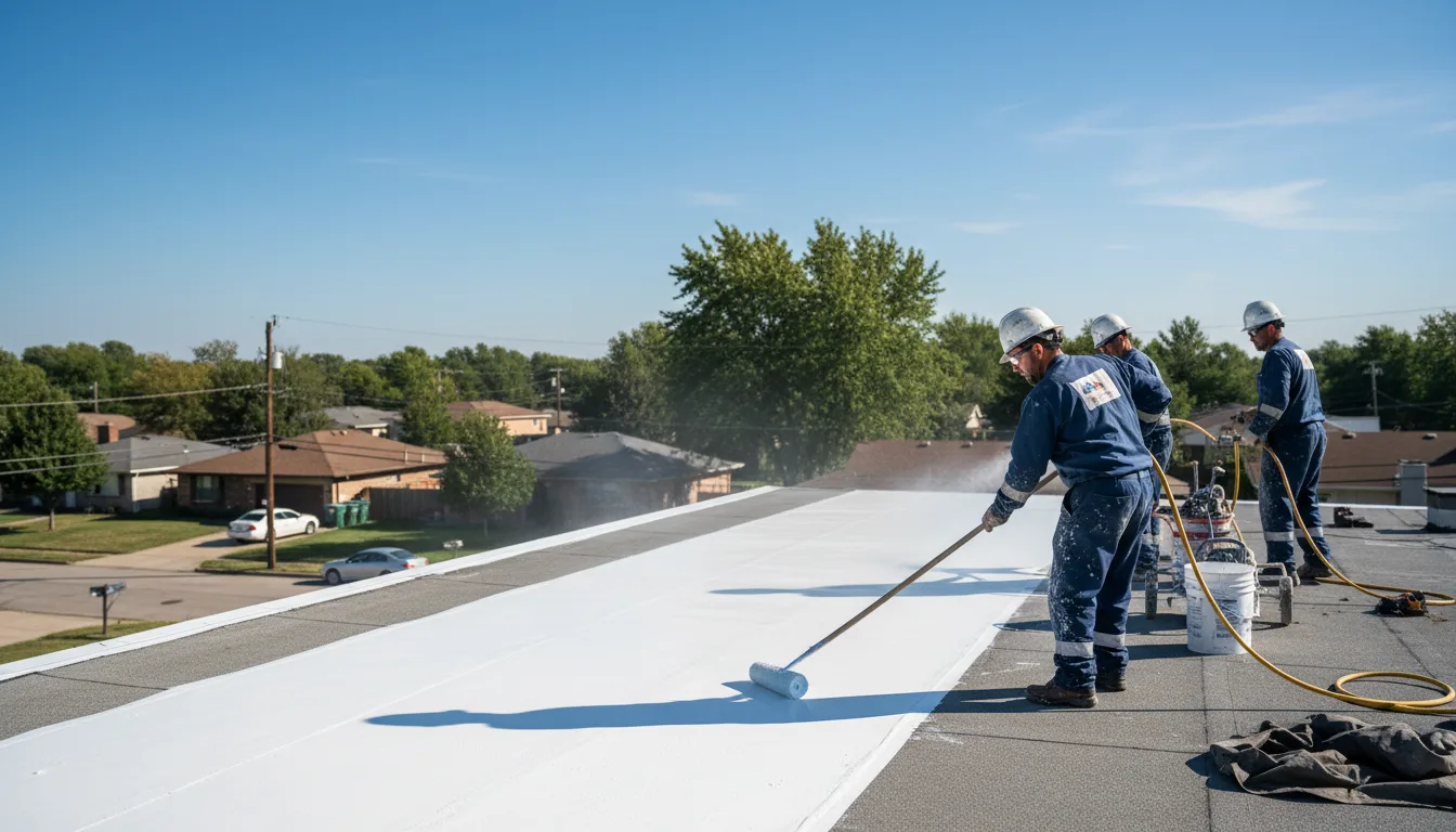 Commercial roof coating in Rio, WI near me